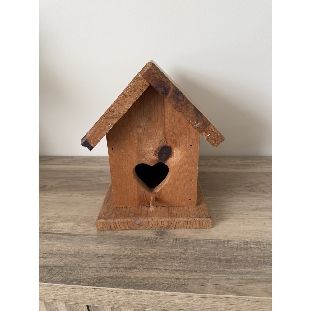 Cute Vintage handmade birdhouse solid wood